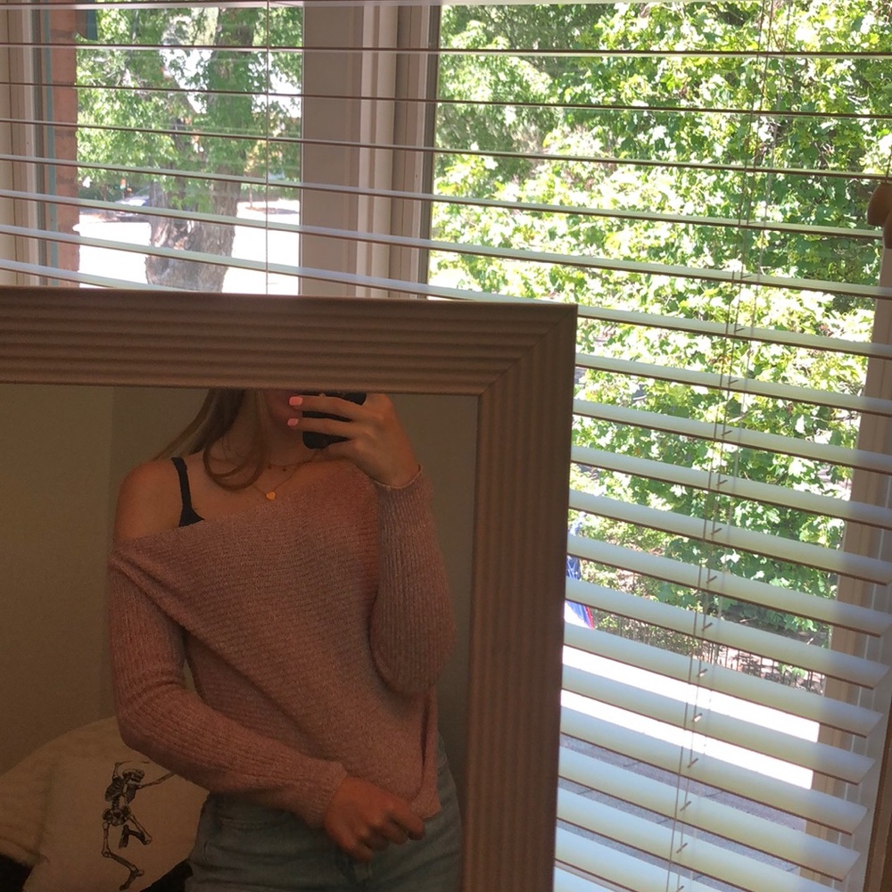 Off the shoulder sweater